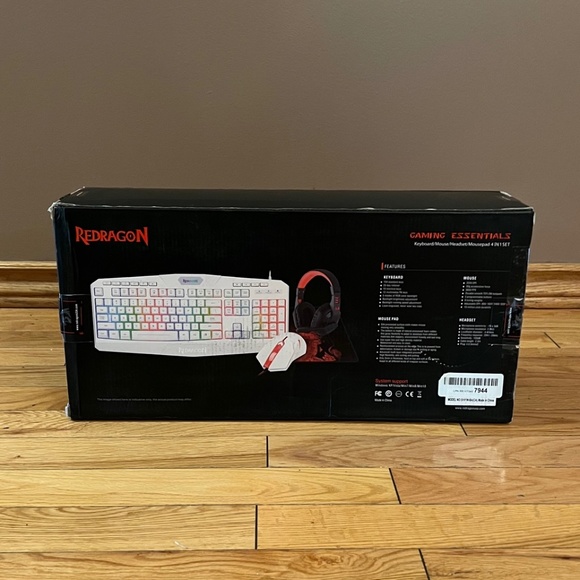 Redragon S101 Wired RGB Backlit Gaming Keyboard, Mouse, Mouse Pad, Headphone Set - Picture 5 of 14
